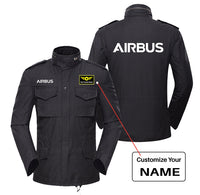 Thumbnail for Airbus & Text Designed Military Coats