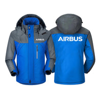 Thumbnail for Airbus & Text Designed Thick Winter Jackets