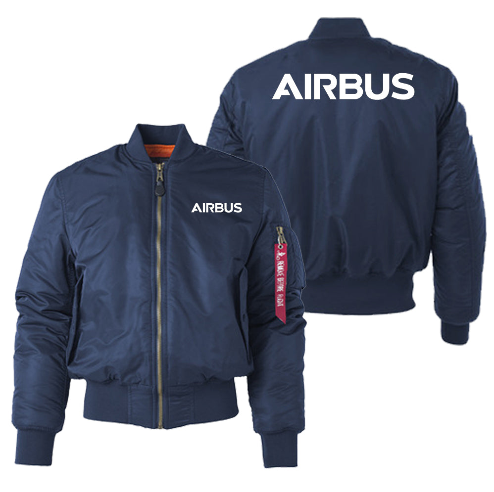 Airbus & Text Designed "Women" Bomber Jackets