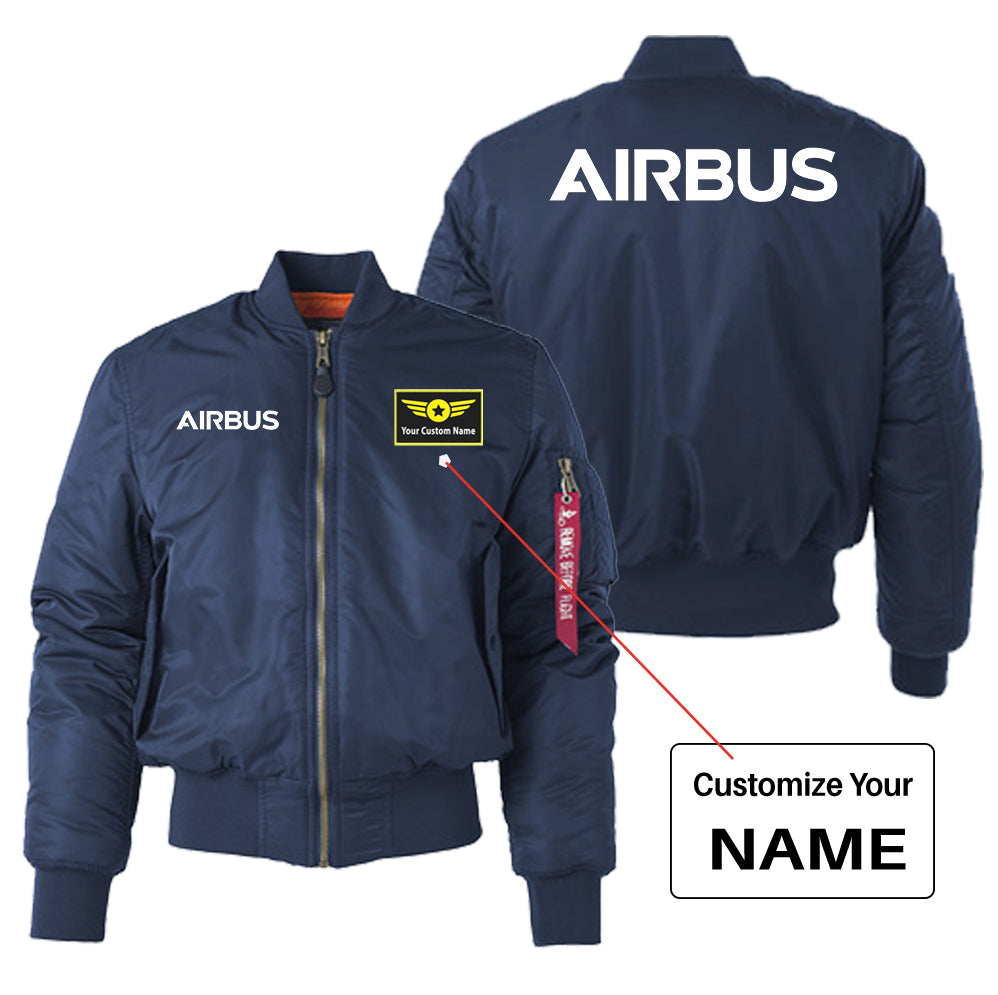 Airbus & Text Designed "Women" Bomber Jackets