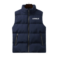 Thumbnail for Airbus & Text Designed Puffy Vests