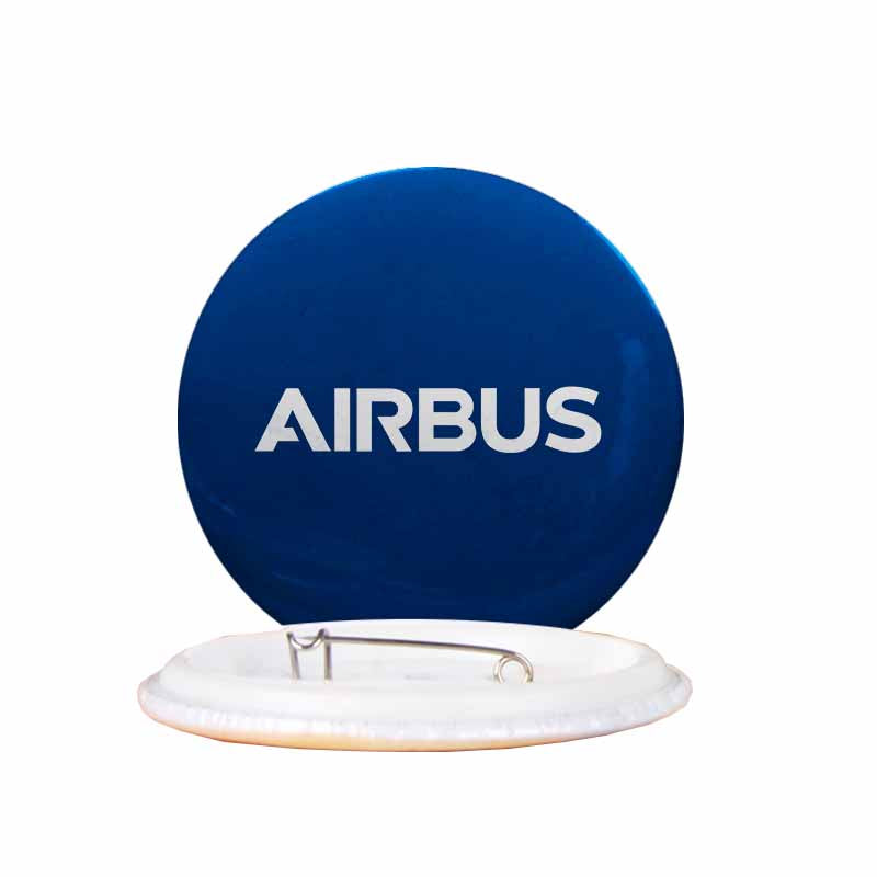 Airbus & Text Designed Pins