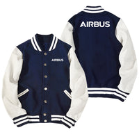 Thumbnail for Airbus & Text Designed Baseball Style Jackets