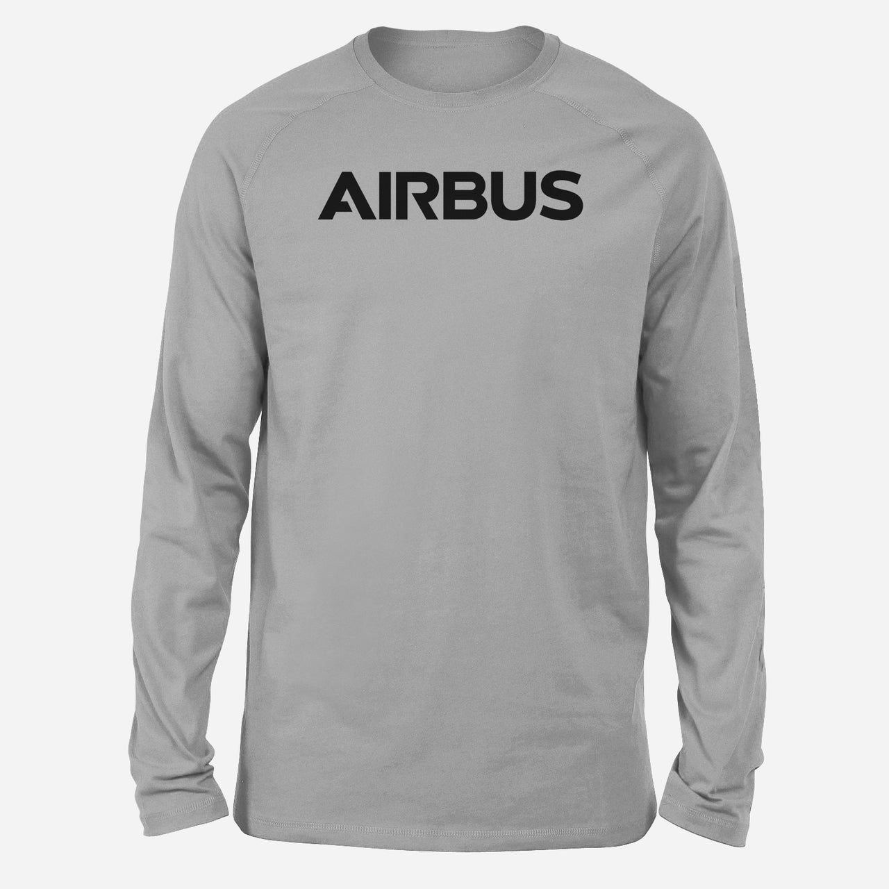Airbus & Text Designed Long-Sleeve T-Shirts