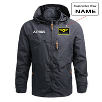 Thumbnail for Airbus & Text Designed Thin Stylish Jackets