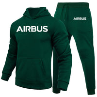 Thumbnail for Airbus & Text Designed Hoodies & Sweatpants Set