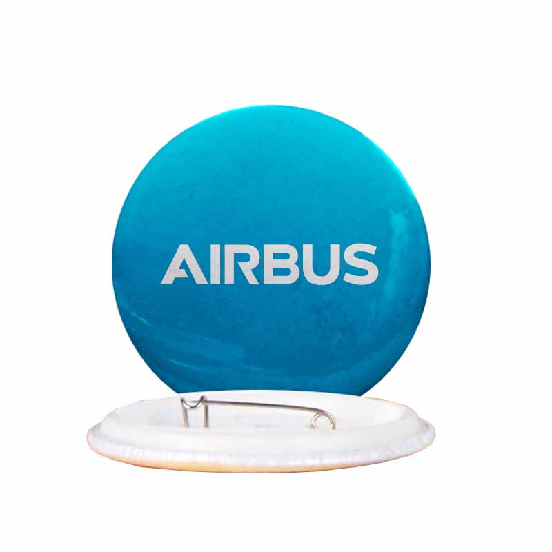 Airbus & Text Designed Pins