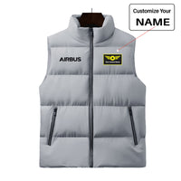 Thumbnail for Airbus & Text Designed Puffy Vests