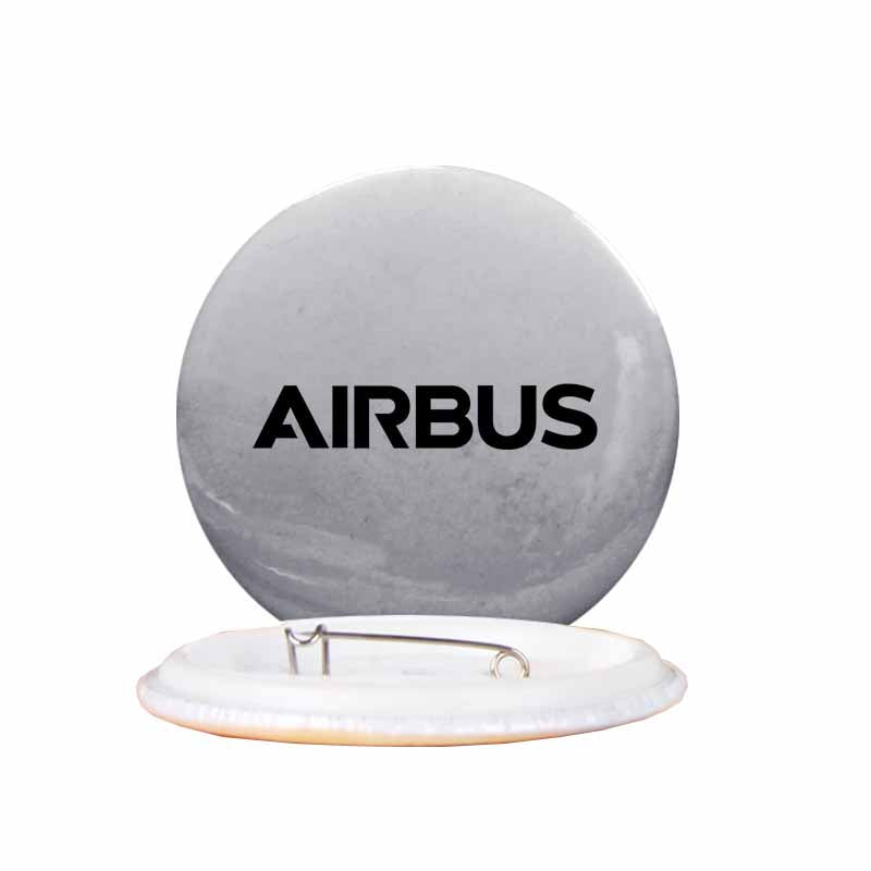 Airbus & Text Designed Pins