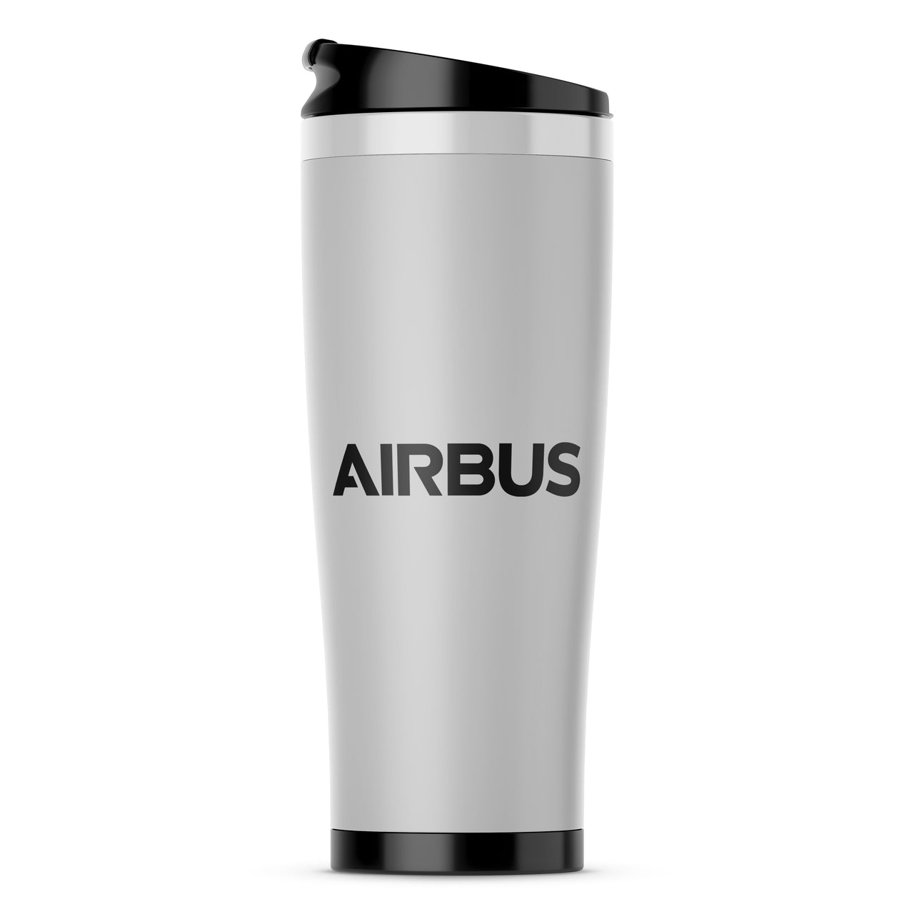 Airbus & Text Designed Stainless Steel Travel Mugs