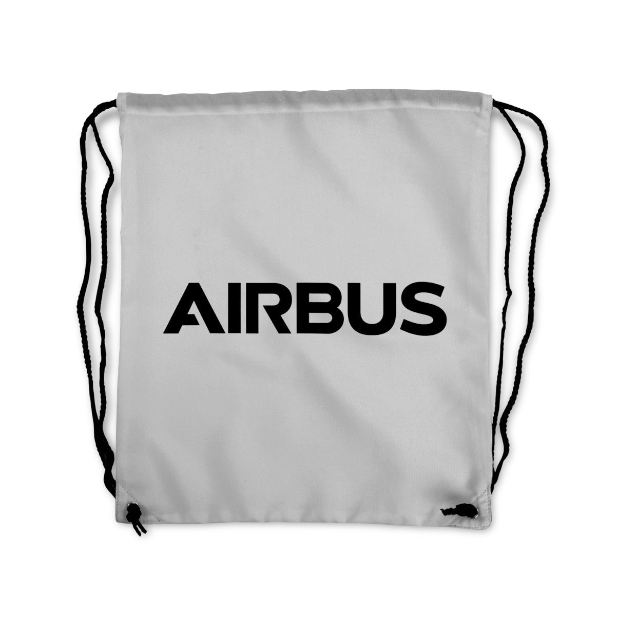 Airbus & Text Designed Drawstring Bags