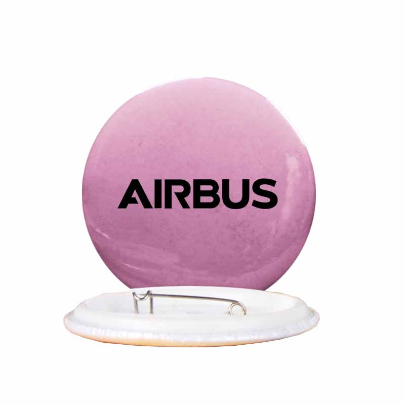 Airbus & Text Designed Pins
