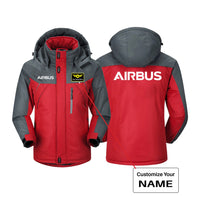 Thumbnail for Airbus & Text Designed Thick Winter Jackets