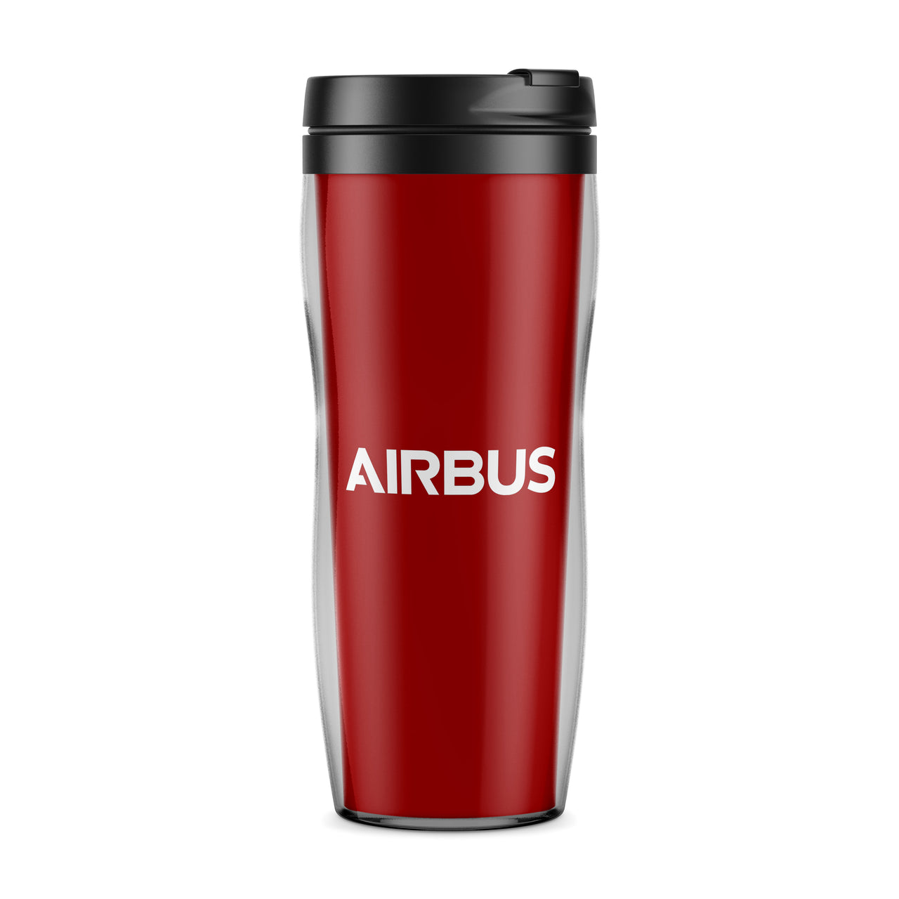 Airbus & Text Designed Plastic Travel Mugs