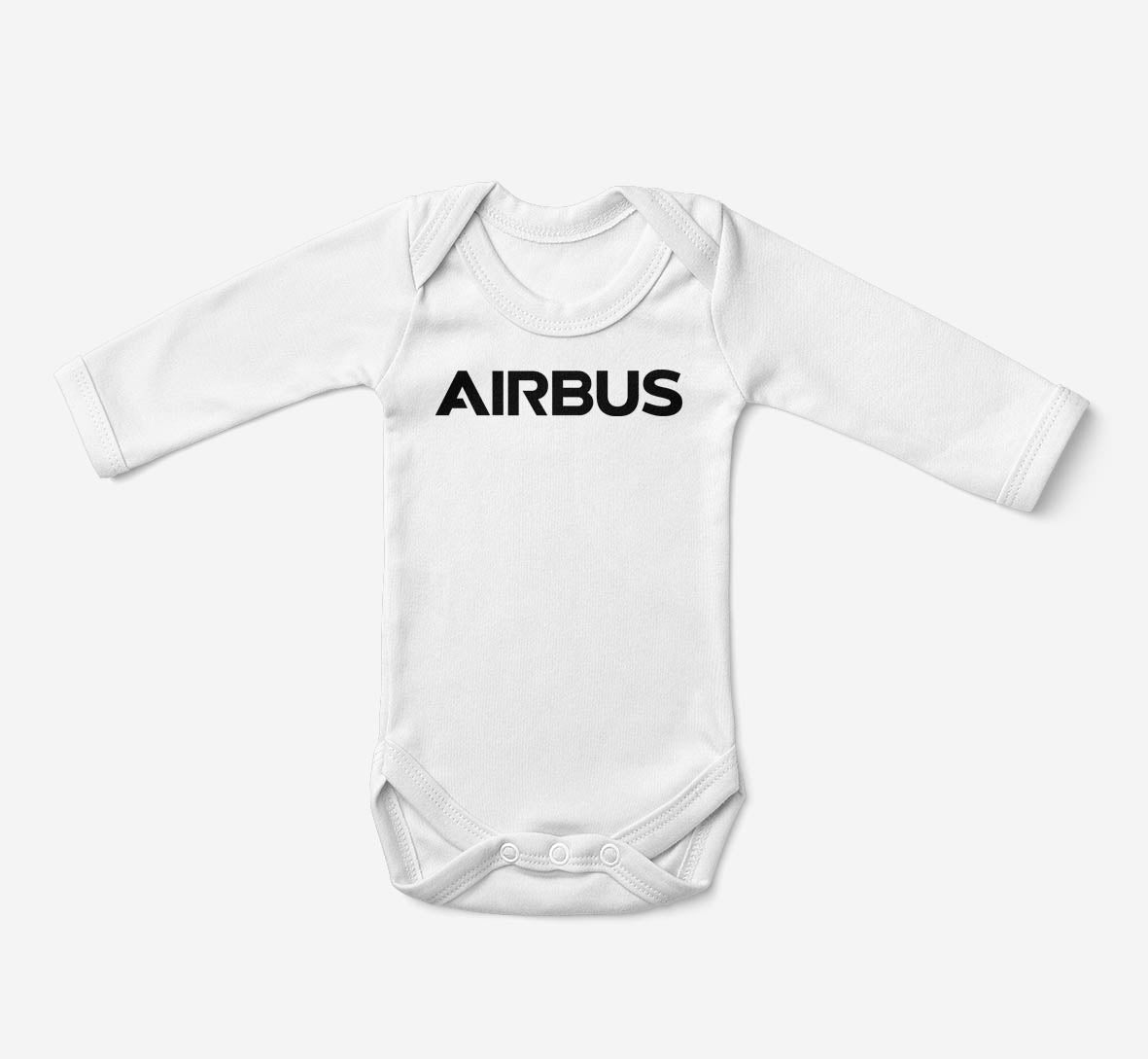 Airbus & Text Designed Baby Bodysuits