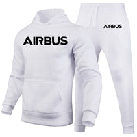 Thumbnail for Airbus & Text Designed Hoodies & Sweatpants Set