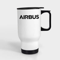 Thumbnail for Airbus & Text Designed Travel Mugs (With Holder)