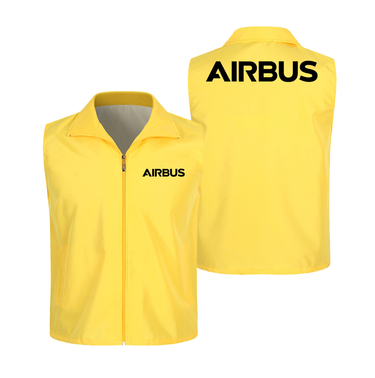 Airbus & Text Designed Thin Style Vests