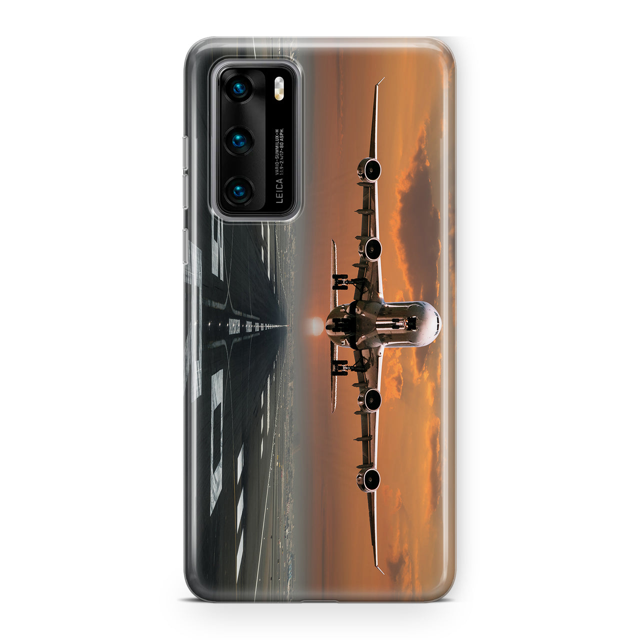 Aircraft Departing from RW30 Designed Huawei Cases
