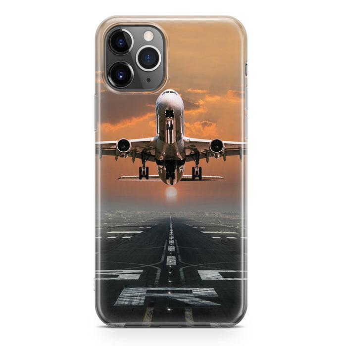 Aircraft Departing from RW30 Printed iPhone Cases
