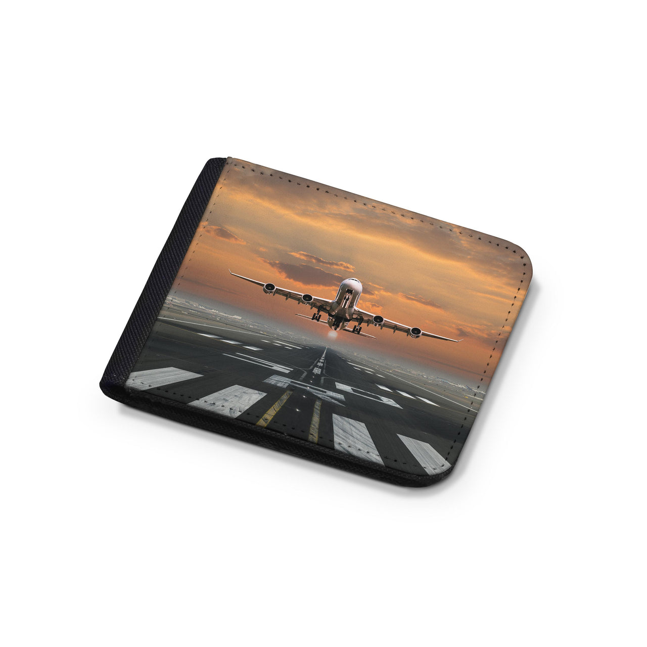 Aircraft Departing from RW30 Designed Wallets
