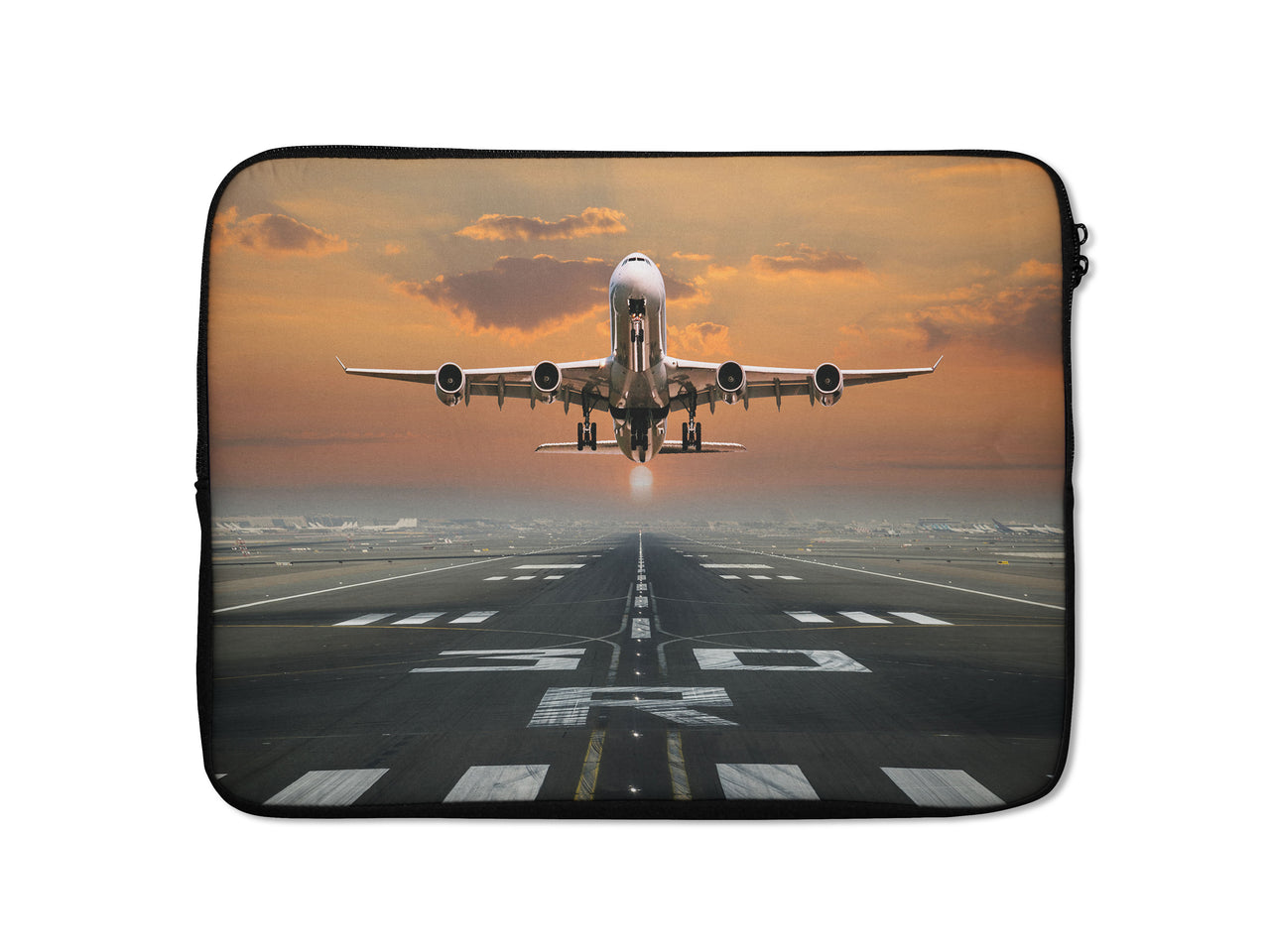Aircraft Departing from RW30 Designed Laptop & Tablet Cases