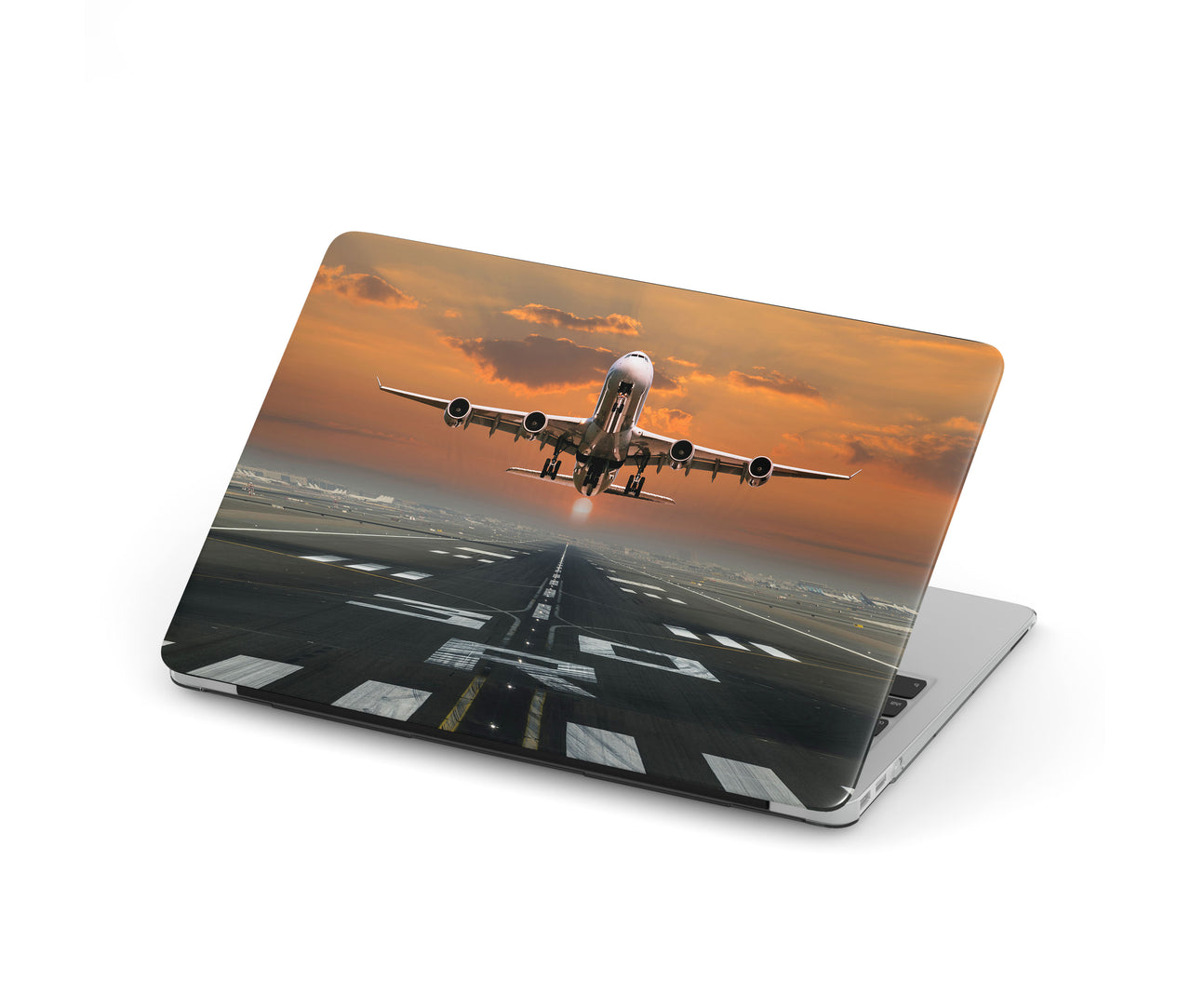 Aircraft Departing from RW30 Designed Macbook Cases
