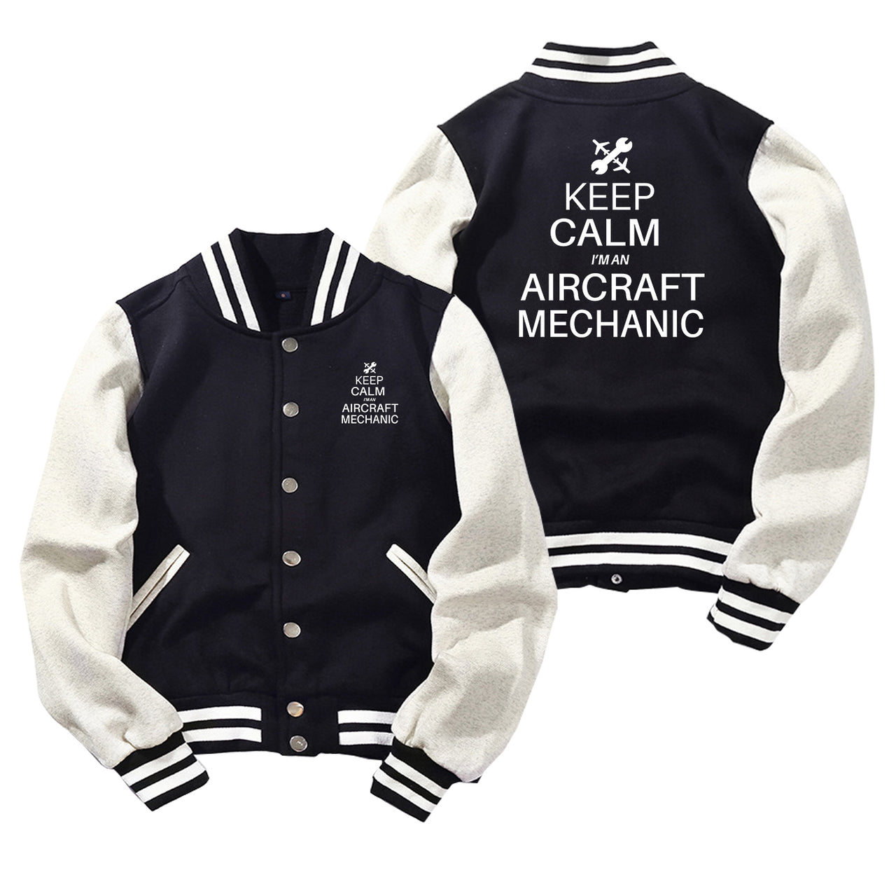 Aircraft Mechanic Designed Baseball Style Jackets