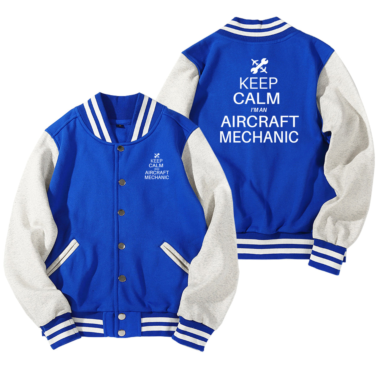 Aircraft Mechanic Designed Baseball Style Jackets