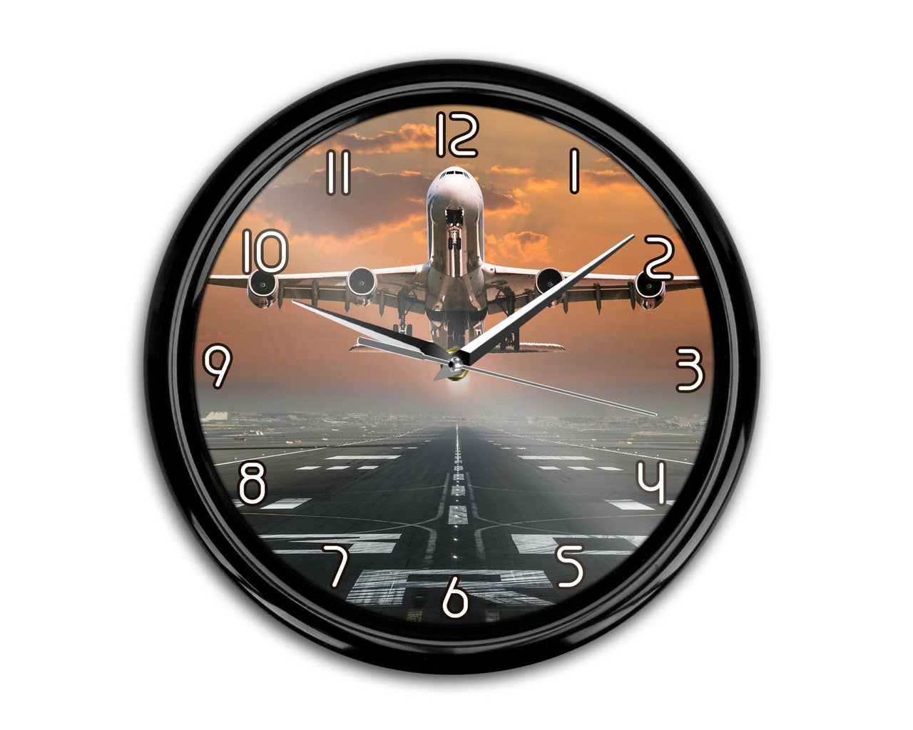 Aircraft Departing from RW30 Printed Wall Clocks Aviation Shop 