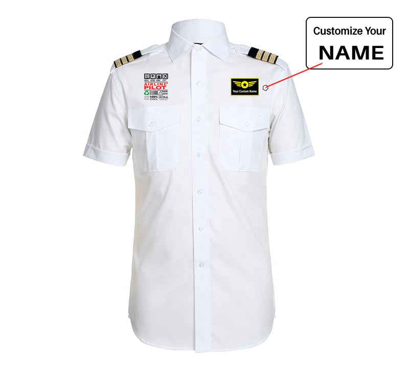 Customisable Airline Pilot Label Shirt - view 3