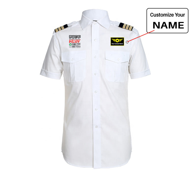Airline Pilot Label Designed Pilot Shirts