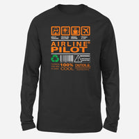 Thumbnail for Airline Pilot Label Designed Long-Sleeve T-Shirts