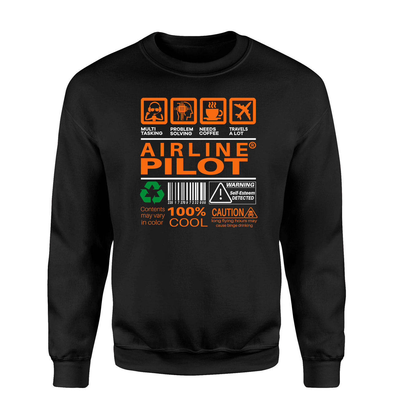 Airline Pilot Label Designed Sweatshirts