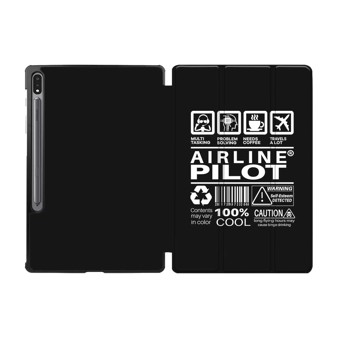 Airline Pilot Label Designed Samsung Tablet Cases