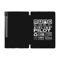 Thumbnail for Airline Pilot Label Designed Samsung Tablet Cases
