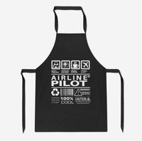 Thumbnail for Airline Pilot Label Designed Kitchen Aprons