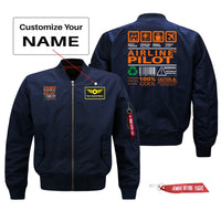 Thumbnail for Airline Pilot Label Designed Pilot Jackets (Customizable)