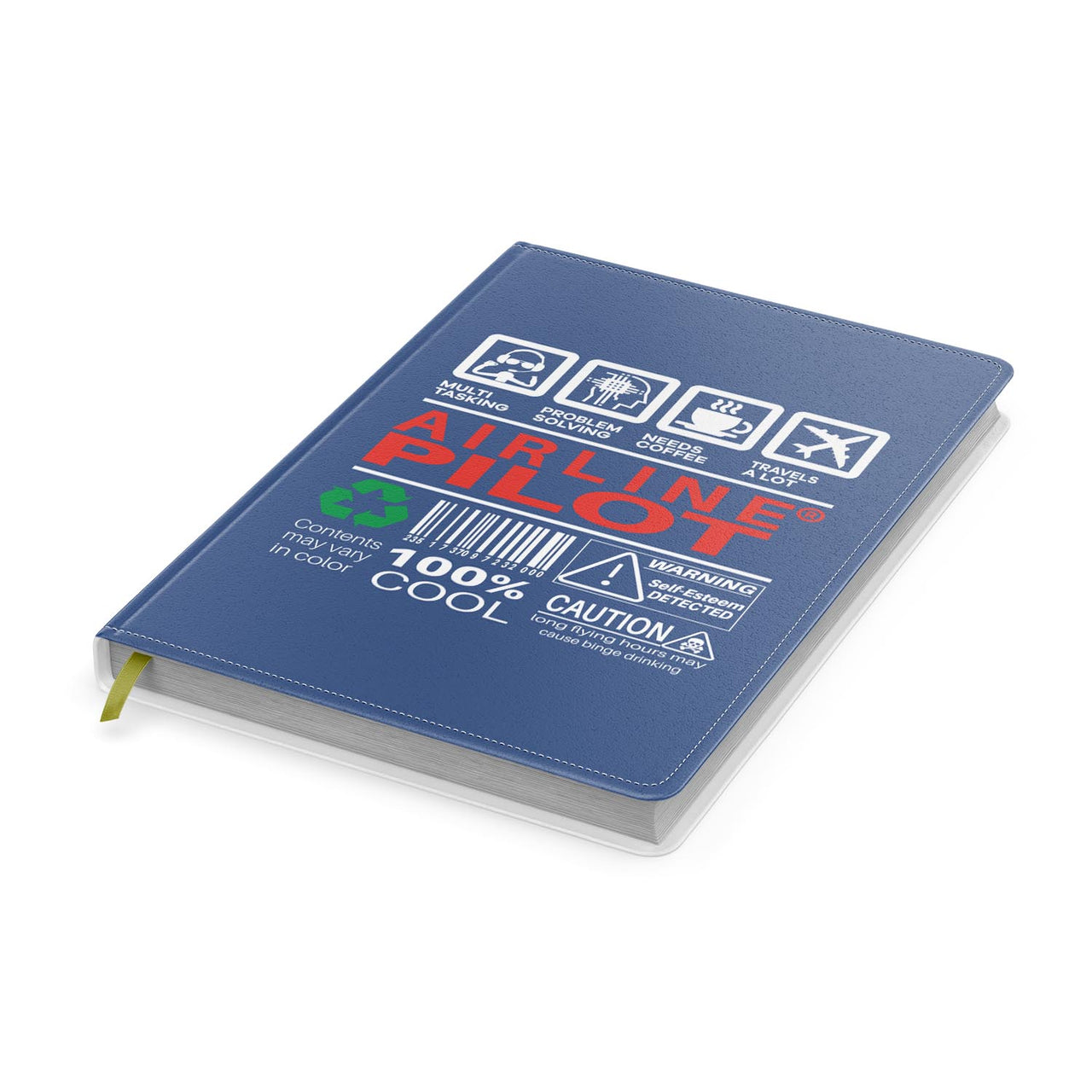 Airline Pilot Label Designed Notebooks