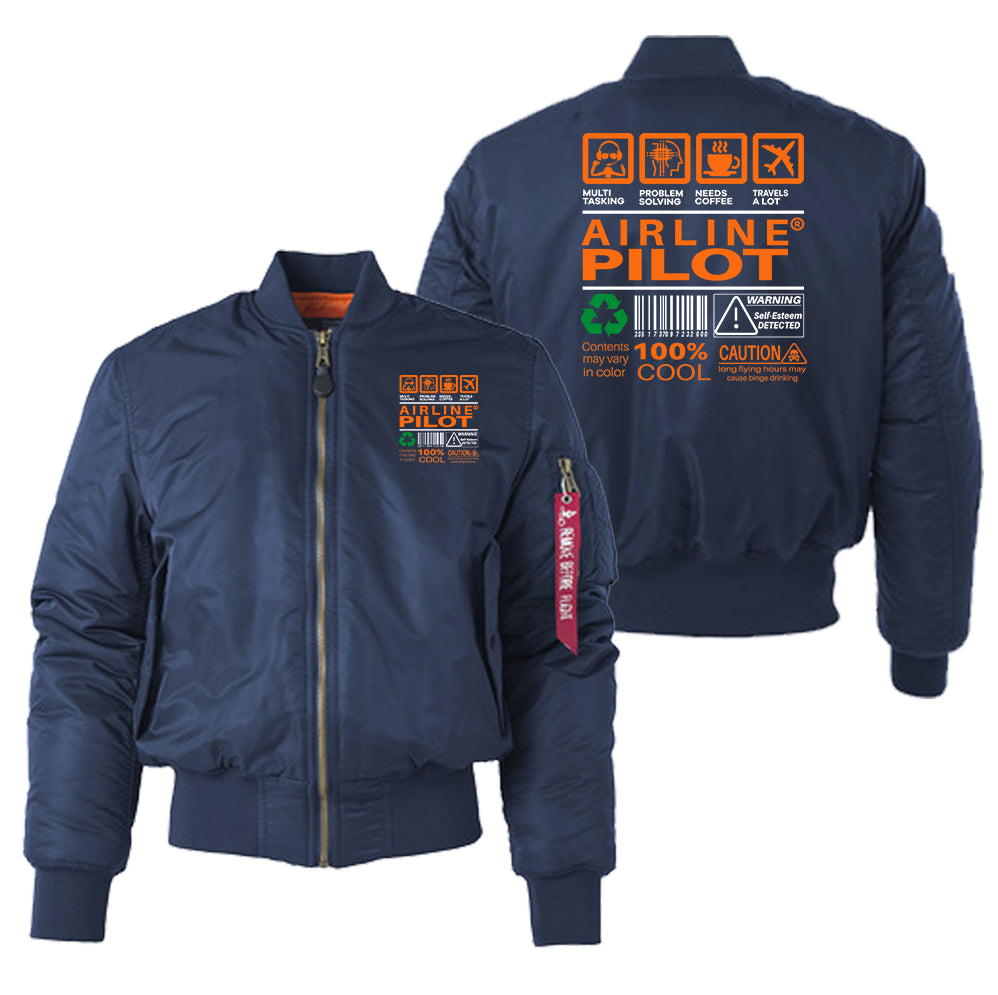 Airline Pilot Label Designed "Women" Bomber Jackets