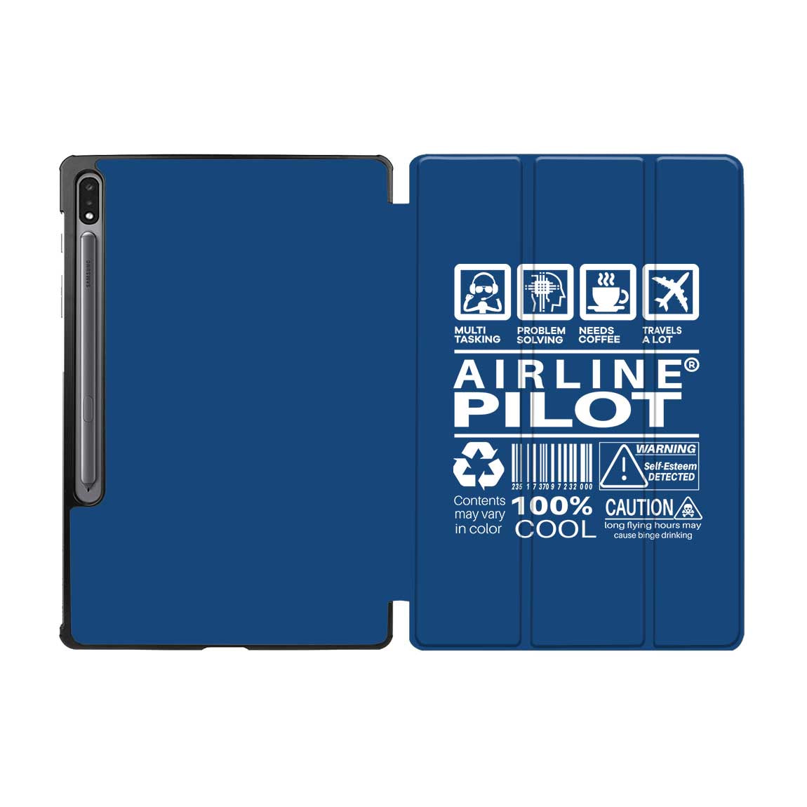 Airline Pilot Label Designed Samsung Tablet Cases
