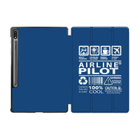Thumbnail for Airline Pilot Label Designed Samsung Tablet Cases