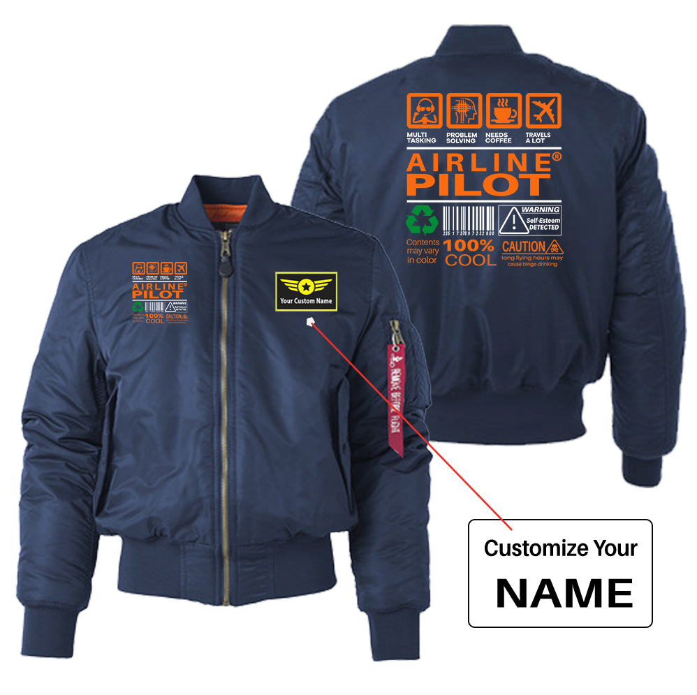 Airline Pilot Label Designed "Women" Bomber Jackets