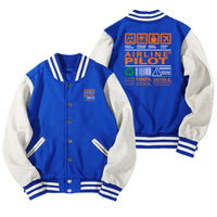 Thumbnail for Airline Pilot Label Designed Baseball Style Jackets
