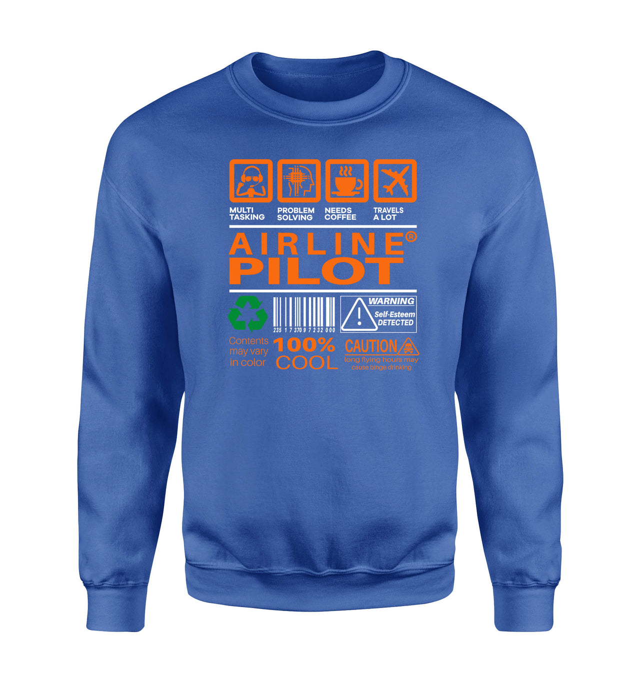 Airline Pilot Label Designed Sweatshirts