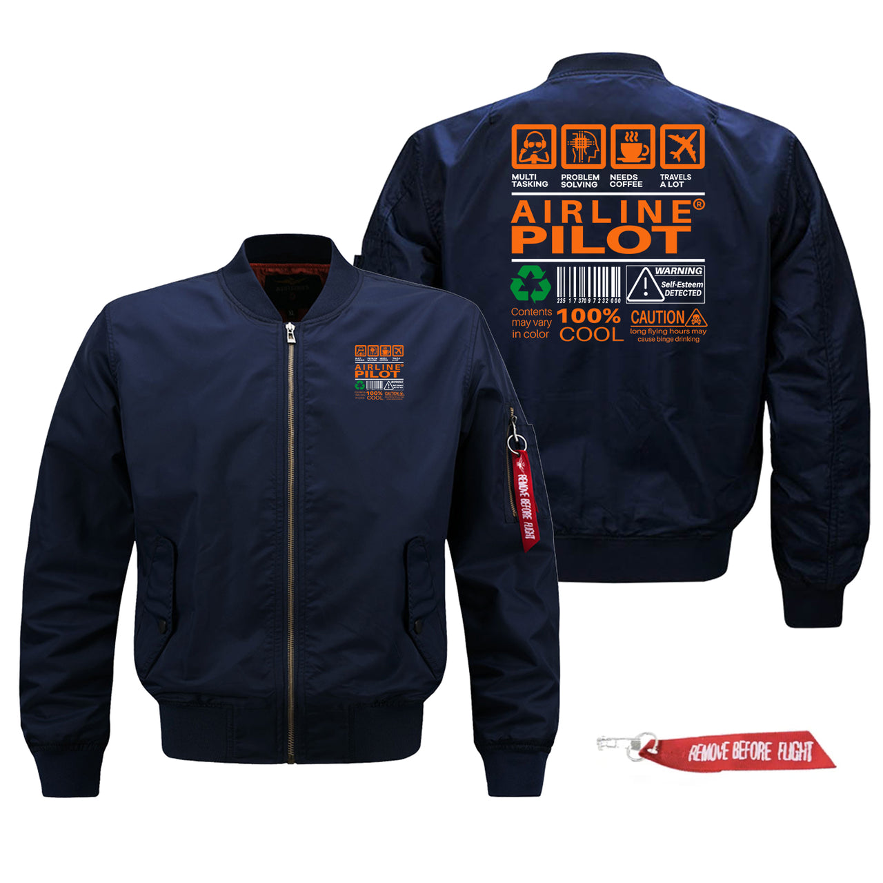 Airline Pilot Label Designed Pilot Jackets (Customizable)