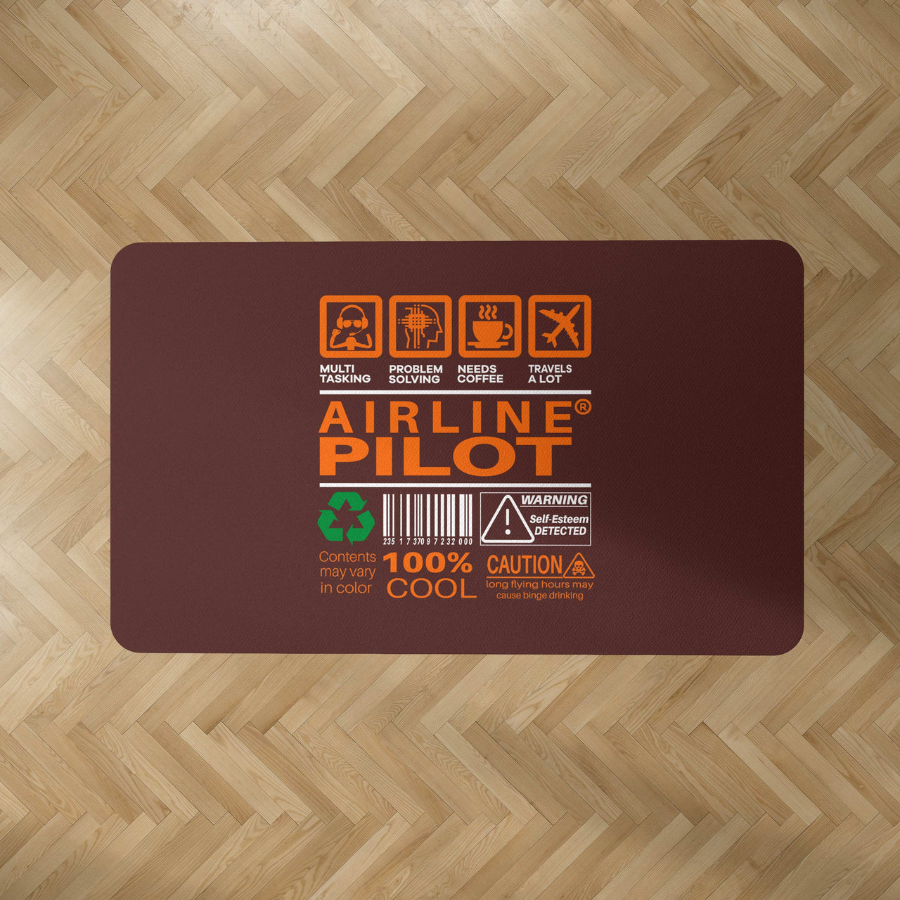 Airline Pilot Label Designed Carpet & Floor Mats