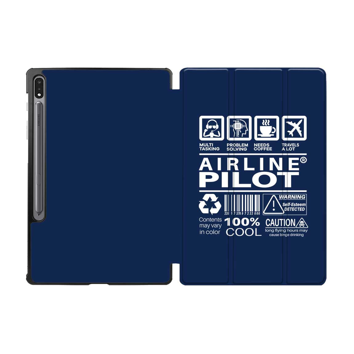 Airline Pilot Label Designed Samsung Tablet Cases