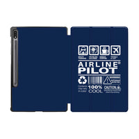 Thumbnail for Airline Pilot Label Designed Samsung Tablet Cases