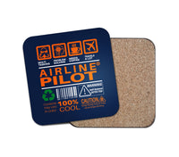 Thumbnail for Airline Pilot Label Designed Coasters